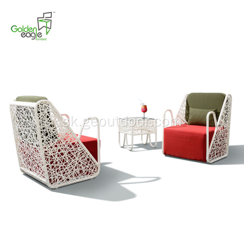 Vonkajší nábytok Rattan Bistro Set